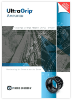 UltraGrip Amplified brochure cover for Couplings & Flange Adaptors DN700 - DN900 by Viking Johnson