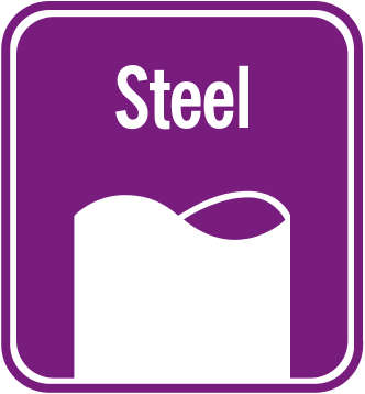 Steel pipe material icon