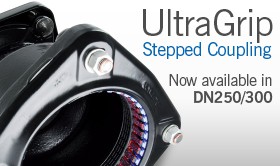UltraGrip Stepped Coupling, now available in DN250/300
