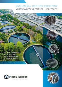 Brochure cover for Viking Johnson Mechanical Jointing Solutions for Wastewater & Water Treatment
